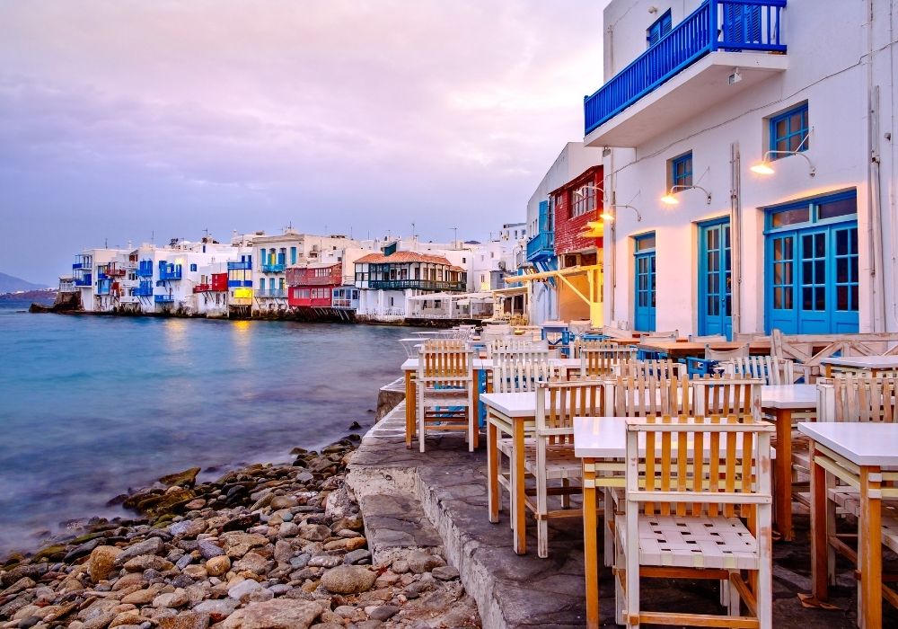 La spettacolare Little Venice scorcio di Mykonos una delle migliori isole greche